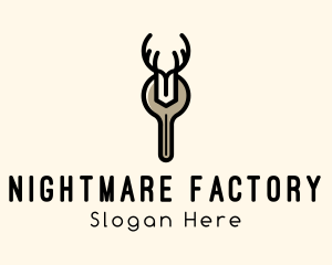 Wrench Hardware Antler logo design