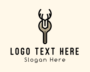 Wrench Hardware Antler Logo