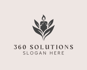 Wax Candle Light logo design