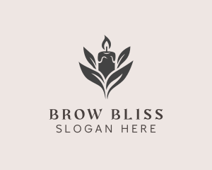 Wax Candle Light logo design