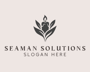 Wax Candle Light logo design