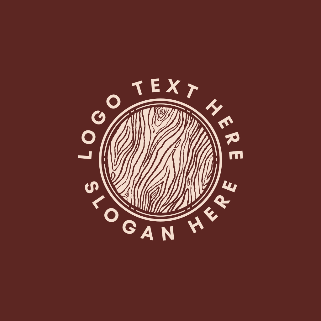 wood grain logo