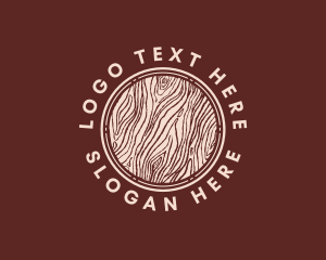 Retro - Wood Log Lumber logo design