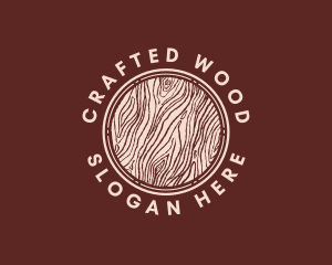 Wood Log Lumber logo design