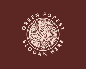 Wood Log Lumber logo design