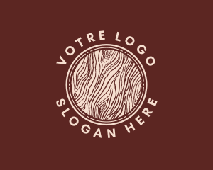 Workshop - Wood Log Lumber logo design