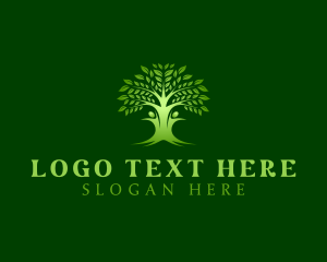 Earth - People Family Tree logo design