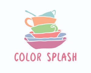 Colorful Kitchen Dishes logo design