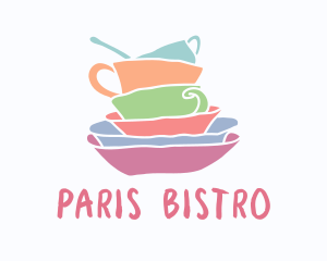 Colorful Kitchen Dishes logo design