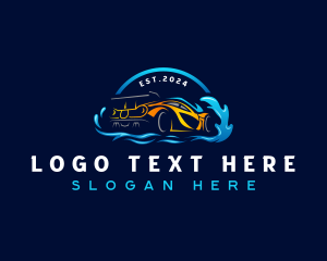 Taillight - Car Wash Detailing logo design