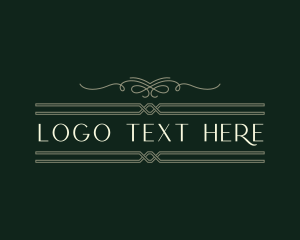 Text - Luxury Traditional Signage logo design
