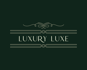 Luxury Traditional Signage logo design