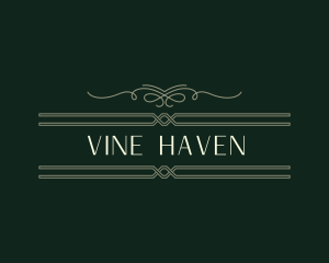 Luxury Traditional Signage logo design