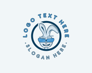 Cool Rabbit Sunglasses logo design