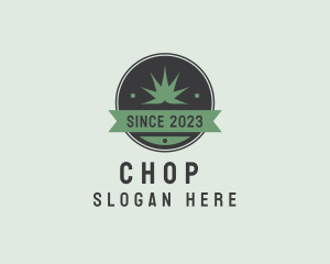 Weed Plant Banner Logo