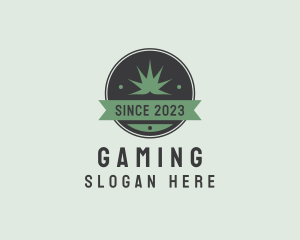 Weed Plant Banner Logo