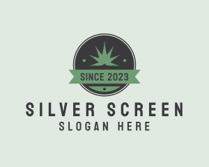 Cannabis - Weed Plant Banner logo design