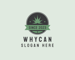 Marijuana Dispensary - Weed Plant Banner logo design