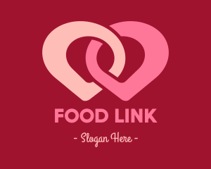 Link Location Pin logo design