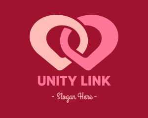 Link Location Pin logo design