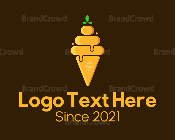 Organic Honey Ice Cream Logo