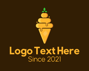 Healthy - Organic Honey Ice Cream logo design