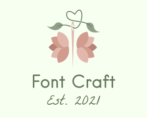 Needle Rose Craft logo design