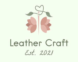 Needle Rose Craft logo design