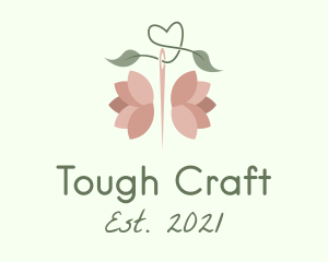 Needle Rose Craft logo design