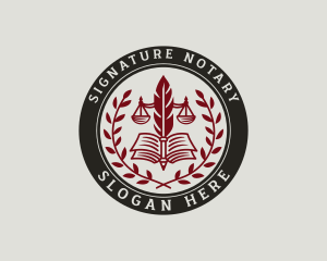 Notary - Legal Notary Attorney logo design