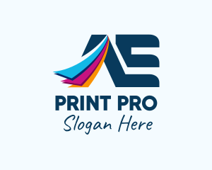 Printer - A & E Monogram logo design