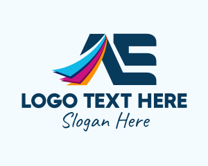 Printer - A & E Monogram logo design
