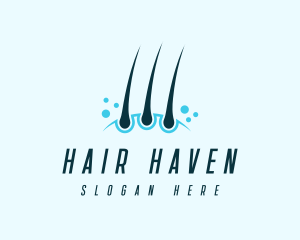 Hair - Skincare Hair Follicle logo design