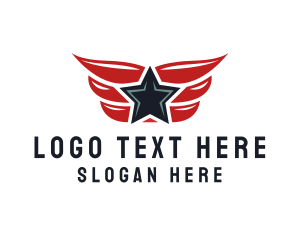 United States - Patriotic Winged Star logo design