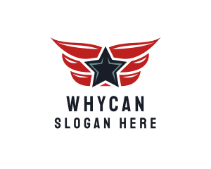 Patriotic Winged Star Logo