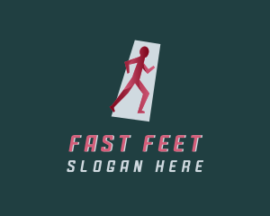 Running - Running Athletic Varsity logo design