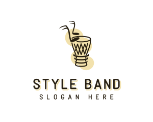 Musical Instrument Djembe logo design