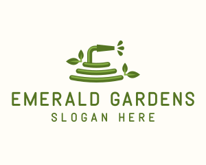 Landscaping Garden Water Hose logo design