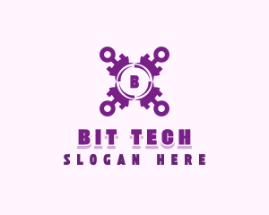 Tech Cybersecurity App logo design