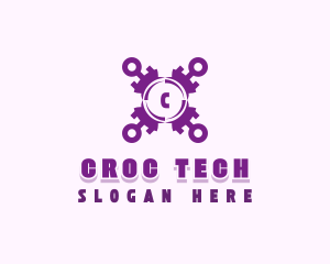 Tech Cybersecurity App logo design