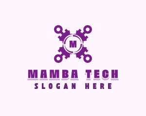 Tech Cybersecurity App logo design