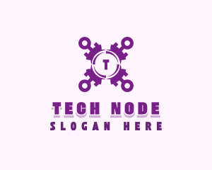 Tech Cybersecurity App logo design