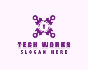 Tech Cybersecurity App logo design