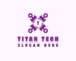 Tech Cybersecurity App logo design