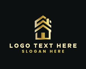 Luxury House Roofing Logo