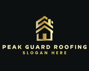 Luxury House Roofing logo design