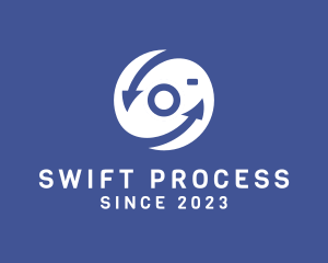 Processing - Camera Surveillance Arrow logo design