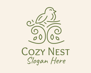 Nesting - Happy Nature Bird logo design