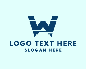 Generic - Mountain Letter W logo design