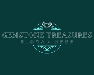  Gemstone Jewelry Business logo design